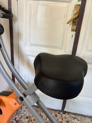 Bicicleta Estática Plegable Naranja