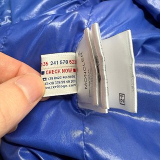 Moncler Thym Chaqueta Hombre Talla S Marino