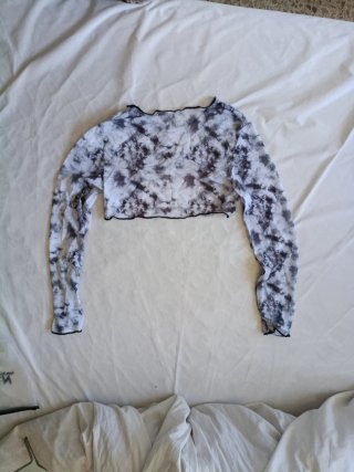 Bañador niña negro con estampado tie-dye