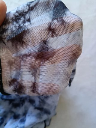 Bañador niña negro con estampado tie-dye