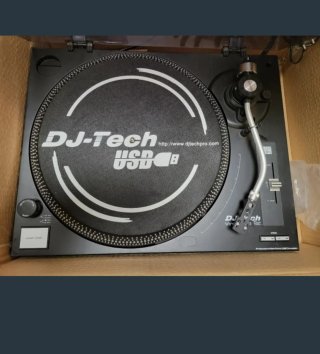 Tocadiscos DJ-Tech USB Negro