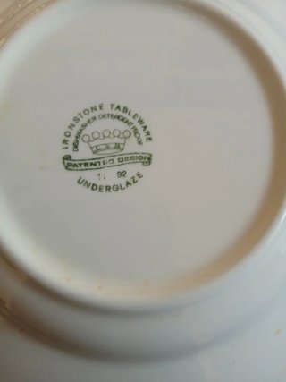 Juego de platos de porcelana azul y blanco