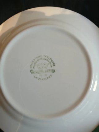 Juego de platos de porcelana azul y blanco