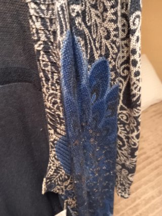 Chaqueta Desigual Beige y Azul