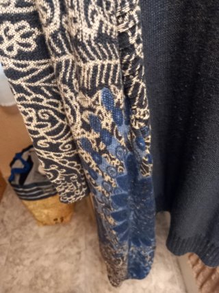 Chaqueta Desigual Beige y Azul