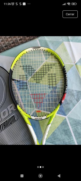 Raqueta Major Dura Titanium con funda