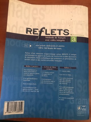 Reflets méthode de français 3 : 2 cassettes audio