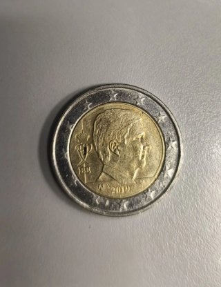 Moneda 2 Euros 2019 Bélgica