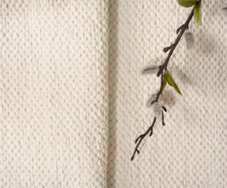 Tappeto in Cotone Fatto a Mano 2x3m Beige