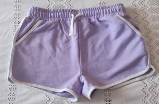 Lote 2 Pantalones cortos deportivo,azul, malva 9