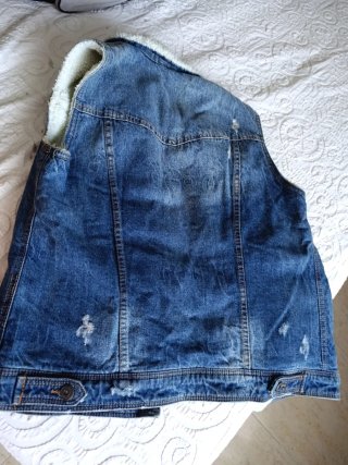 Chaleco vaquero Bershka forro polar Talla S