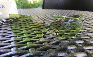 Occhiali da sole ONYX verdi chiaro e argento