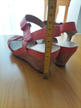 Sandalias Clarks color coral Talla 39