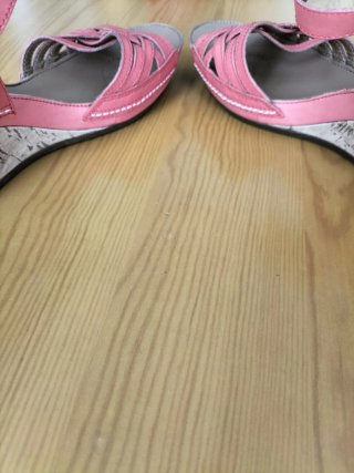 Sandalias Clarks color coral Talla 39