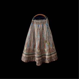 Lehenga choli indio vestido invitada boda sangeet