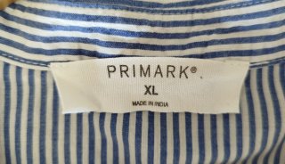 Vestido rayas azul Primark Talla XL