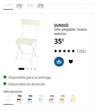 Silla plegable exterior IKEA