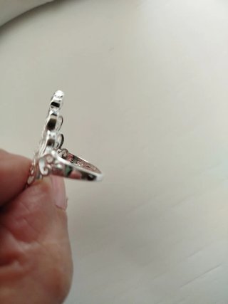 Anillo plateado filigrana
