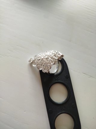 Anillo plateado filigrana