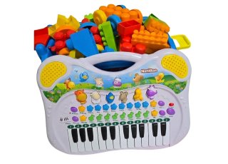 Teclado aprendizaje y bloques de construcción