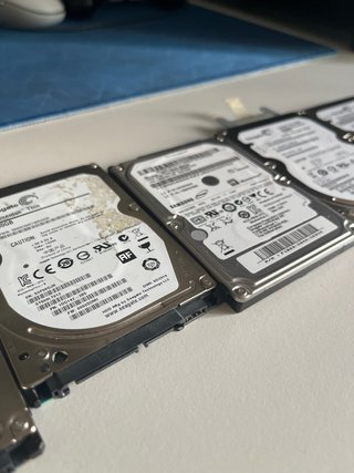 Lote 6 Discos Duros Portátil 2.5 WD, Seagate, Sams