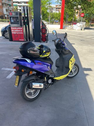 Daelim S Five Scooter Azul/Amarillo