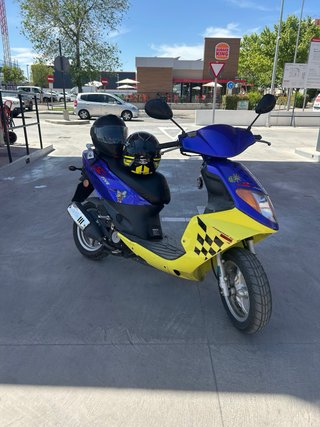 Daelim S Five Scooter Azul/Amarillo
