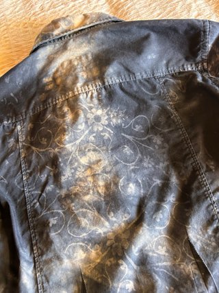 Camisa negra vintage mujer talla M efecto lavado