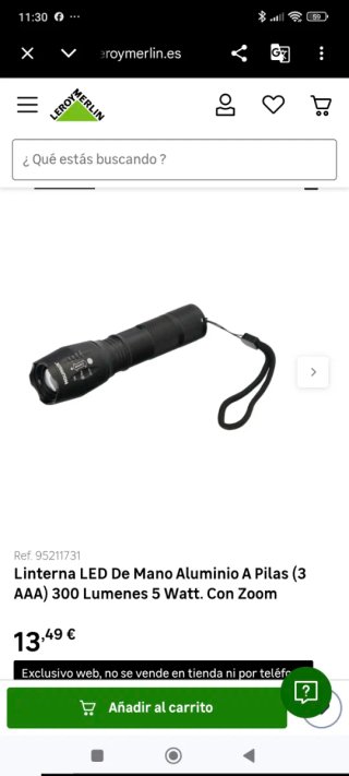 Linterna LED Zoom 2000x