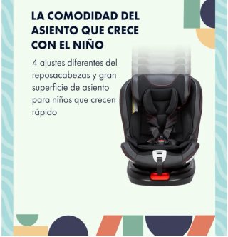 Star Ibaby Silla Coche Grupo 0+/1/2/3 Isofix 360°
