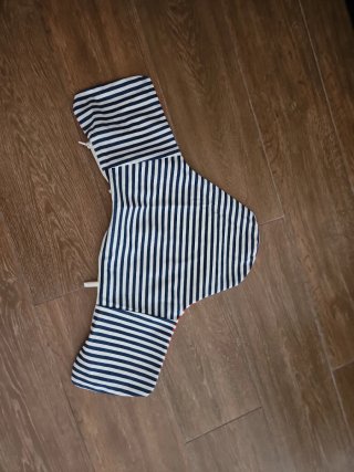 Funda Trona Ikea Rayas Rojas y Blancas