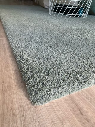 Alfombra verde turquesa poliéster