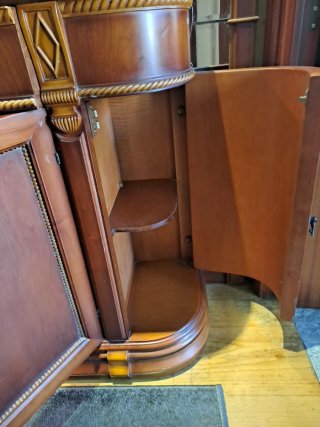 Mueble de entrada rústico madera maciza.