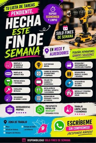 MANITAS / CHAPUZAS PEQUEÑAS EN MECO Y ALREDEDORES.