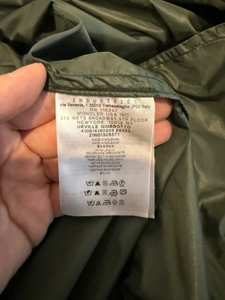 Moncler Urville Chaqueta Hombre Talla S Verde