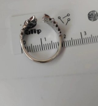 Anillo Plata Hoja Ajustable