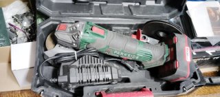 Radial Parkside con batería y cargador