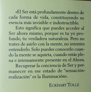 El poder del ahora una guía para la iluminación...