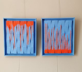 Set di 2 quadri astratti