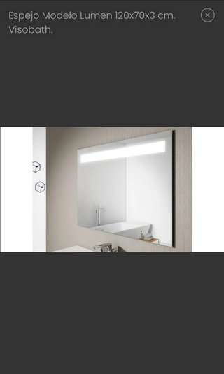 Espejo baño LED Lumen 120x70cm