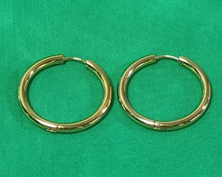 Pendientes Aro Mediano Dorado