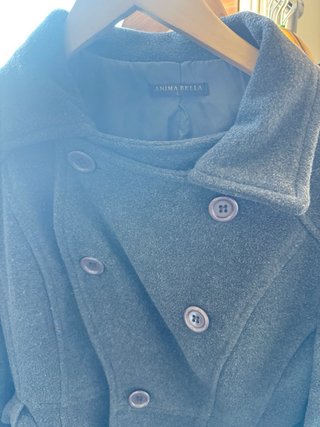 Chaqueta abrigo de lana marinero corto preacoat