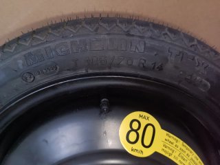 Rueda de repuesto Michelin galleta 195/70R14