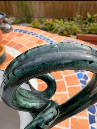 Jarra de Cerámica Italiana Vintage (Mayólica)