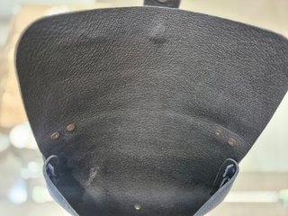 Bolso Piel Christian Laurier Azul Dorado