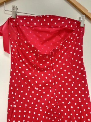Vestido Pin Up Lunares Rojo
