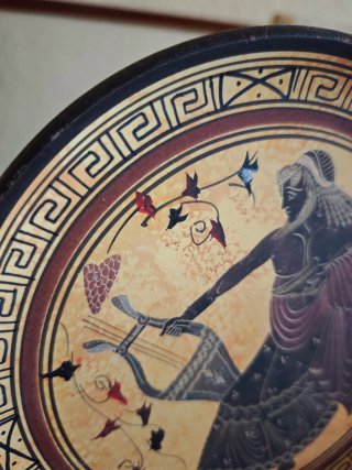 Plato Cerámica Griega Decorativo