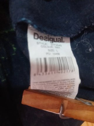 Jersey Desigual azul con estampado floral