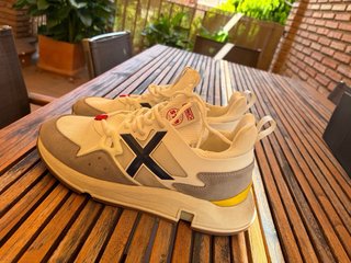 Zapatillas Munich Clik 74 Gris/Blanco