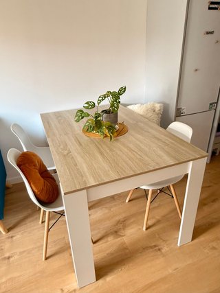 Mesa de comedor y 4 sillas